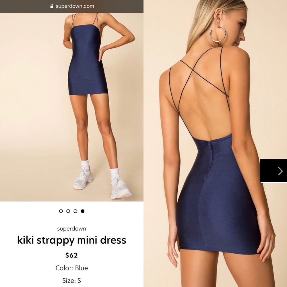 NWT Superdown Kiki Strappy Mini Dress Sz Sm